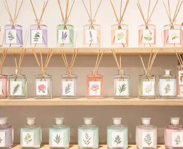 Reed diffuser retail shelf