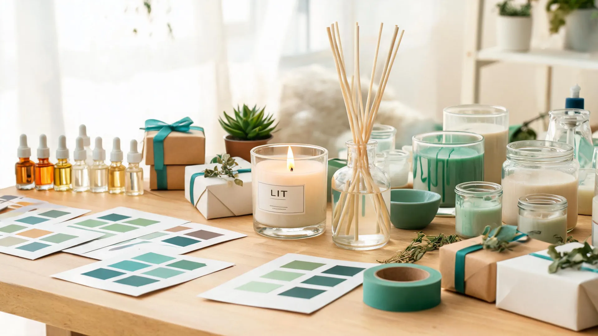 Capri Blue fragrance studio in motion