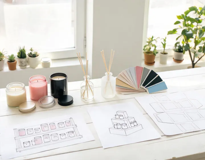 Capri Blue fragrance service planning table