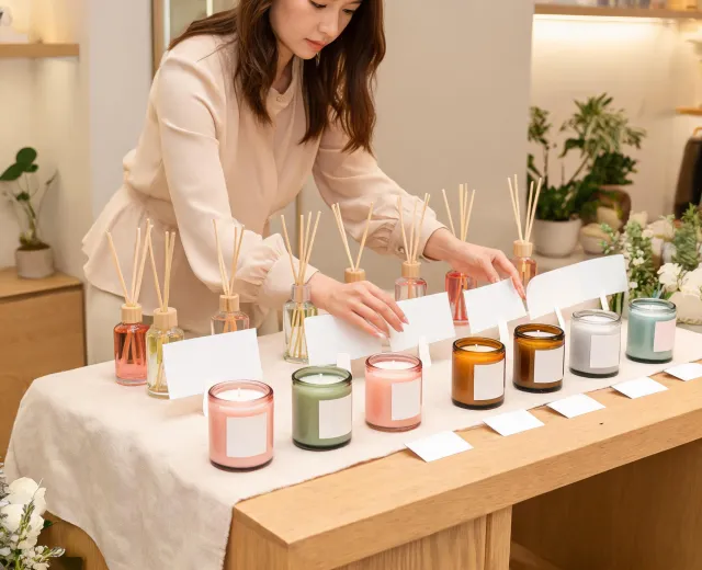 Boutique candle launch